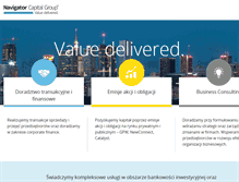 Tablet Screenshot of navigatorcapital.pl